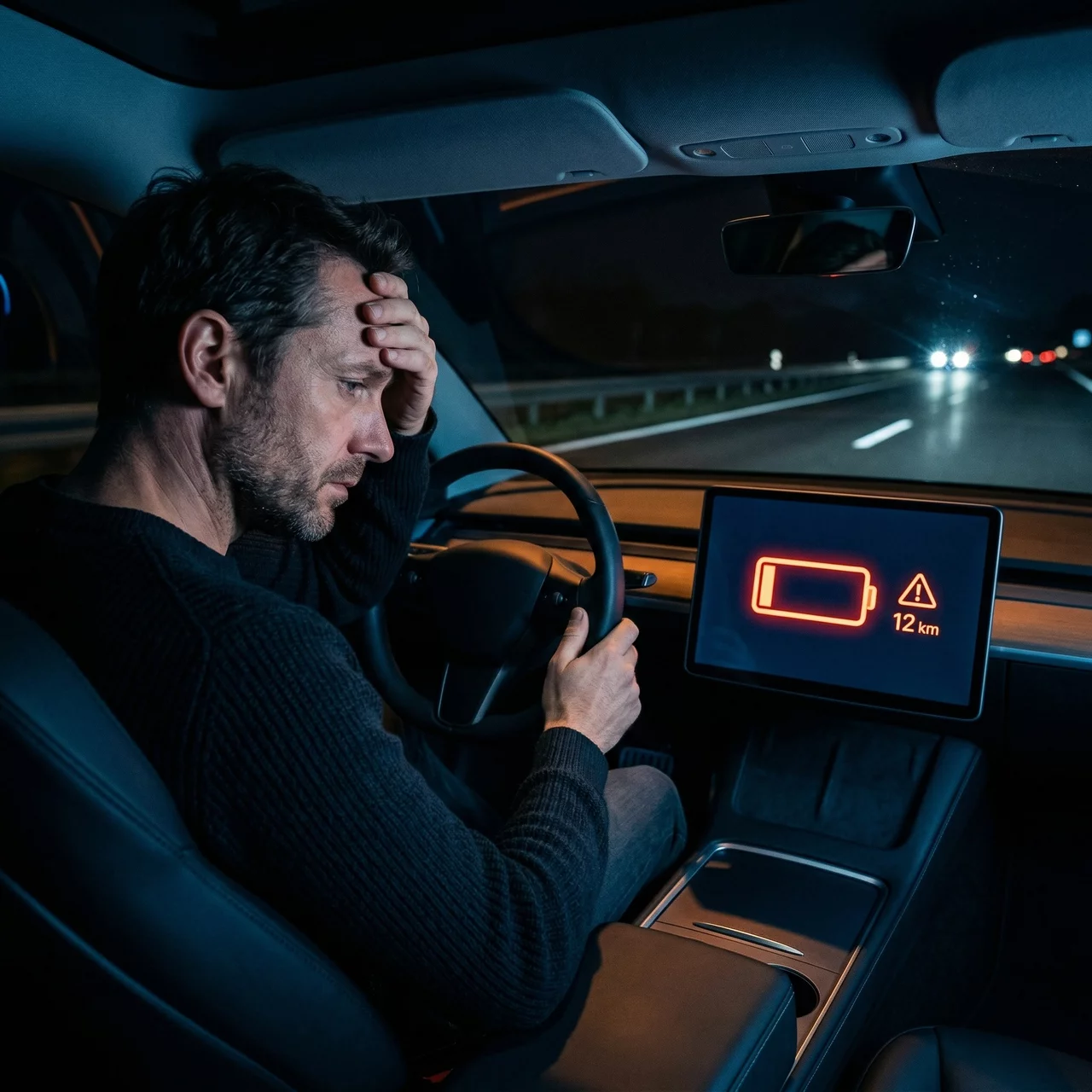 Reichweitenanalyse – Fahrer mit Reichweitenwarnung